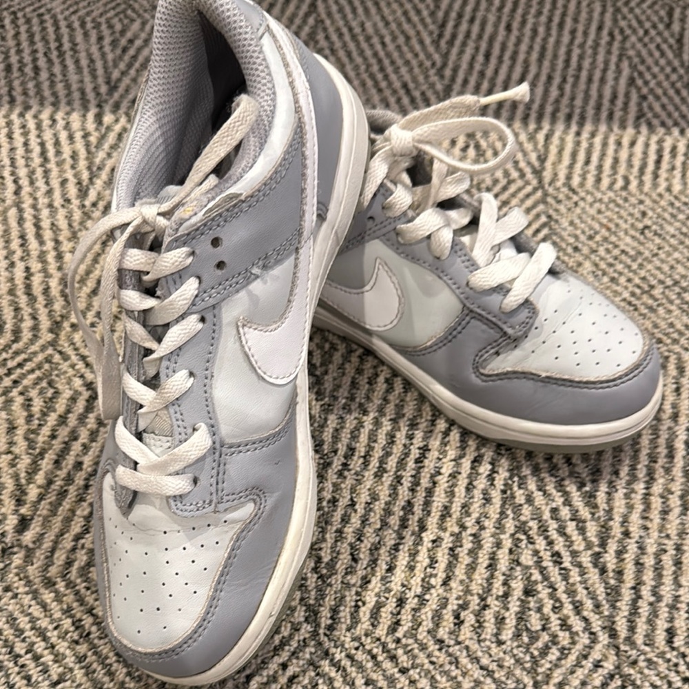 Nike Gray and White Sneakers